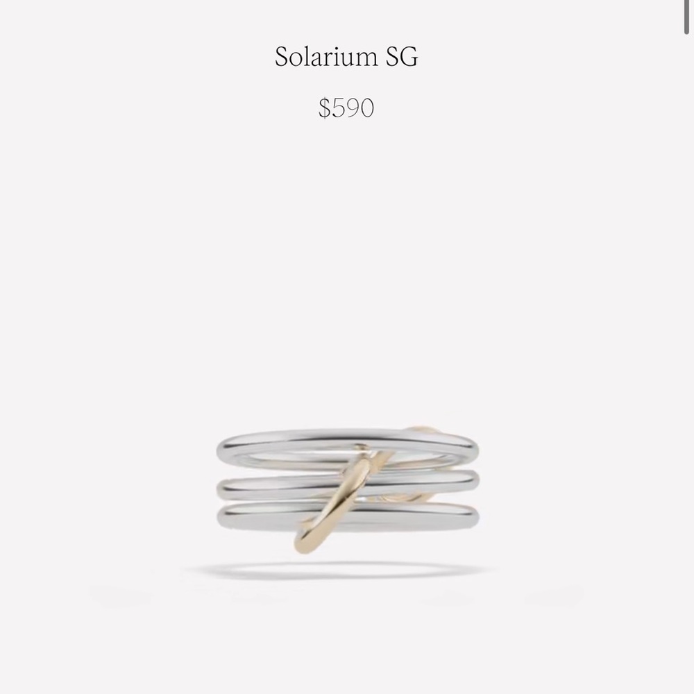 Spinelli Kilcollin Solarium SG ring sterling silver & 18k yellow gold